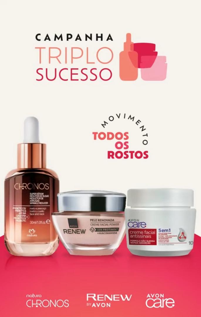 Como trabalhar a Campanha de Rosto "Triplo Sucesso"?