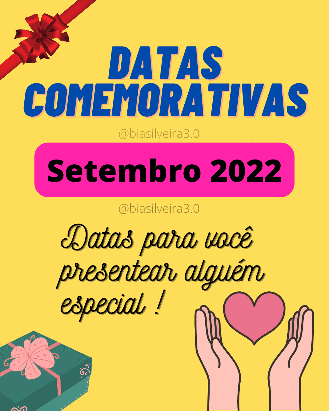 Datas Comemorativas Setembro 2022